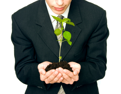 green small business startup
