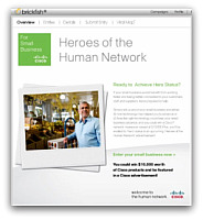 enter Cisco's Heroes Of The Human Network small business contest