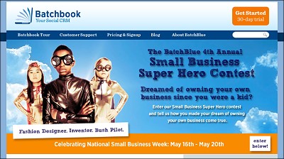 BatchBlue small business super hero contest