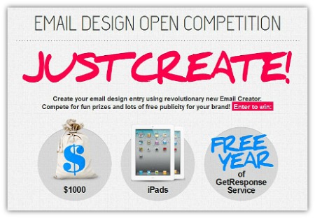 GetResponse contest Design The Best Email Newsletter Template and Compete For Prizes Worth $2000