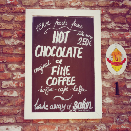 Coffee shop signage