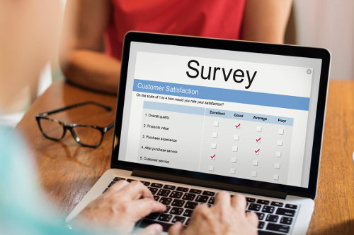 Online customer satisfaction surveys