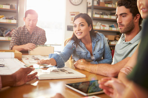 Productive employees with high morale