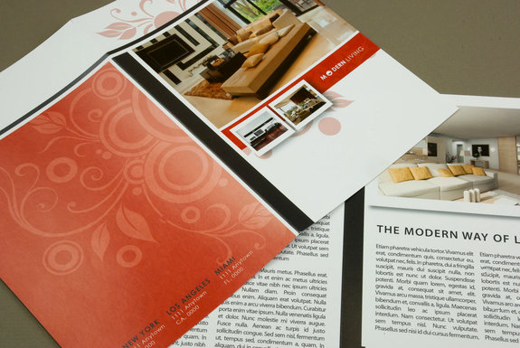 Furniture brochure design