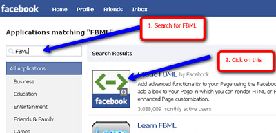 custom Facebook fan page landing page