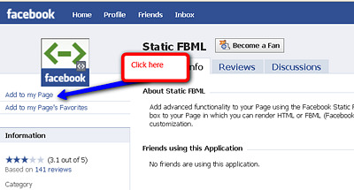 setting up a custom landing page for Facebook fan pages