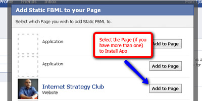 add FBML to your Facebook fan page