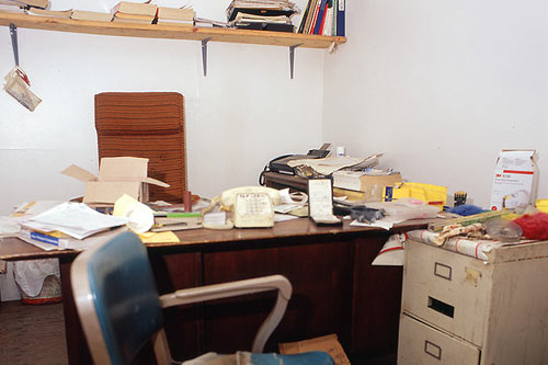 Filthy office