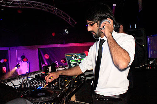 Office party disk jockey