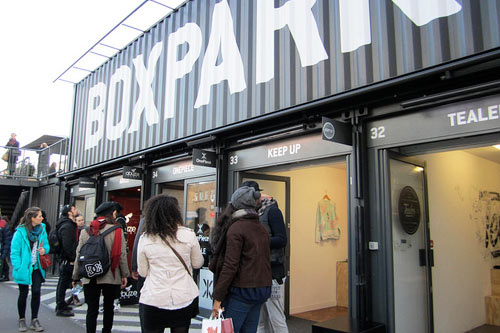 BoxPark pop-up shops