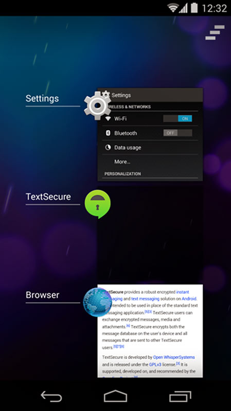 TextSecure app