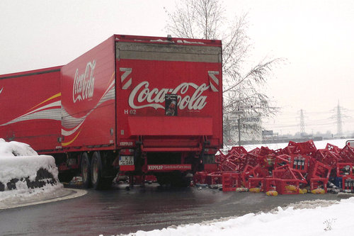 Coca-cola truck accident