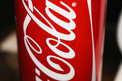 Coca-Cola brand in a can