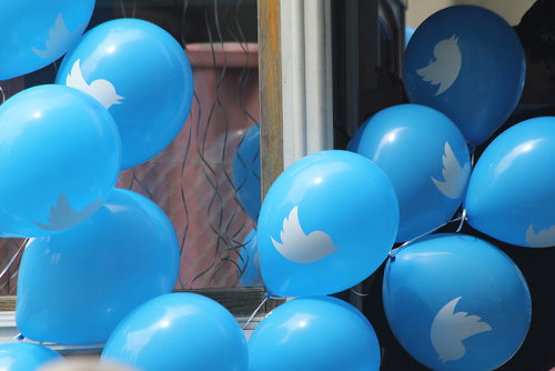 Twitter marketing balloons