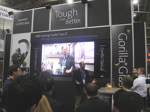 Gorilla Glass trade show booth