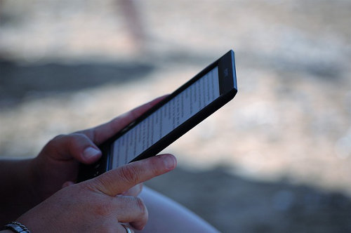 Reading eBook on eReader
