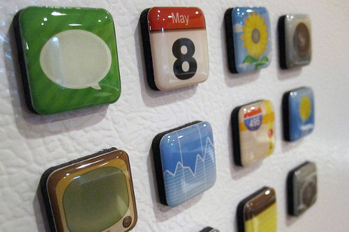 iPhone app fridge magnets