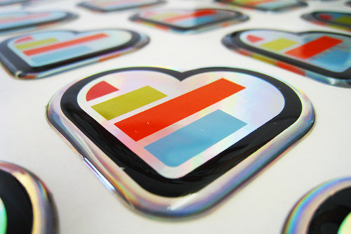 KISSmetrics promo stickers