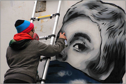 Street artist Zabou