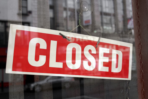 Closed sign