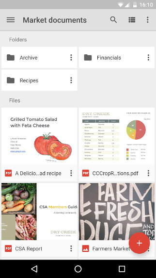 Google Drive screenshot