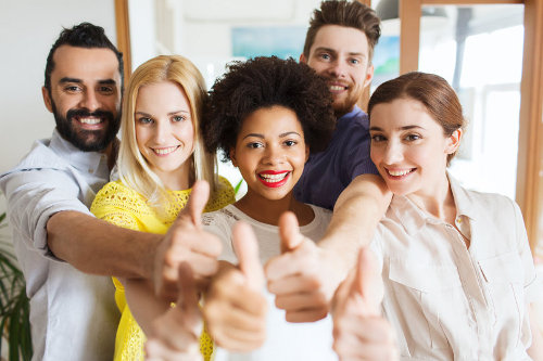 Happy employees