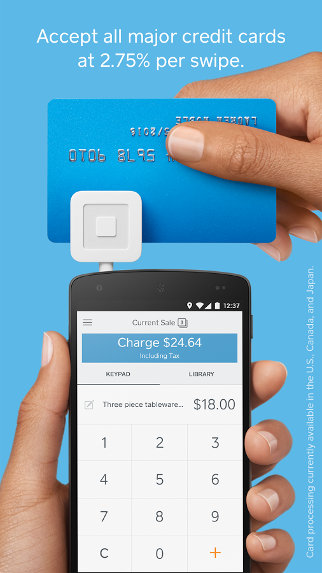 Square Register POS screenshot