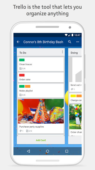 Trello screenshot