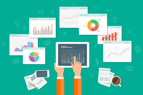 Business analytics dashboard