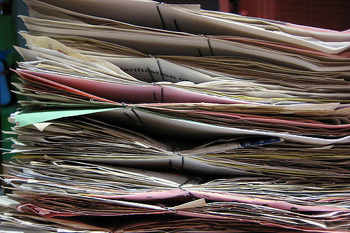 Plenty of paperwork