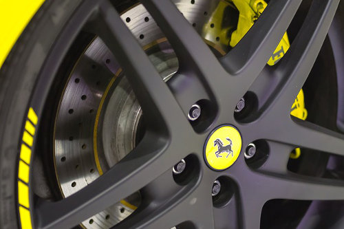 Yellow Ferrari brand color