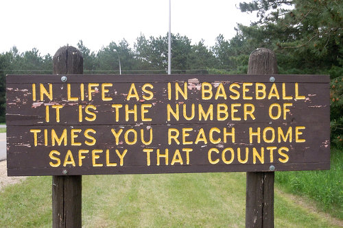 Funny and friendly safe driving sign