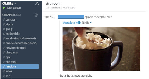 Slack instance