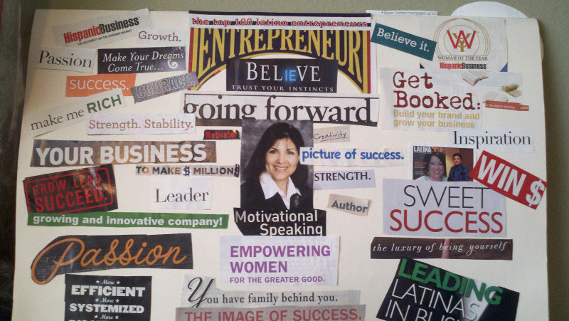 Example of vision board