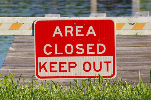 Area closed - keep out