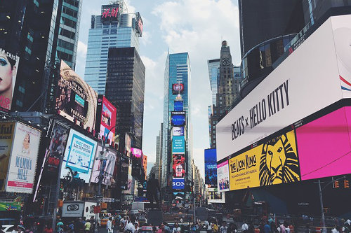 Billboards at Times Square NYC