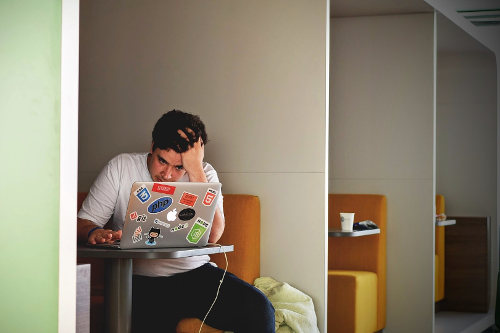 Frustrated online business owner