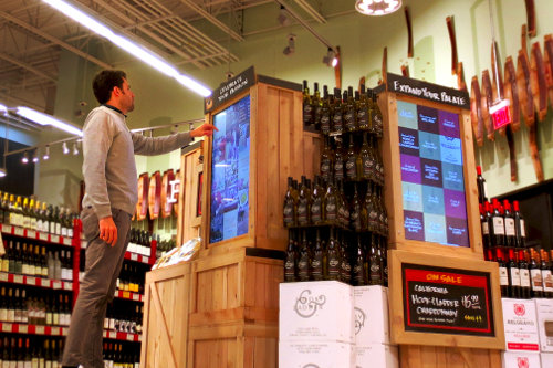 In-store interactive digital signage