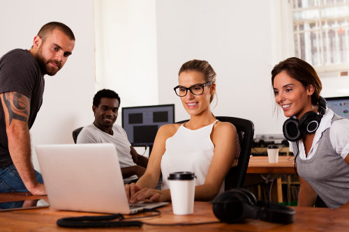 Lean startup office
