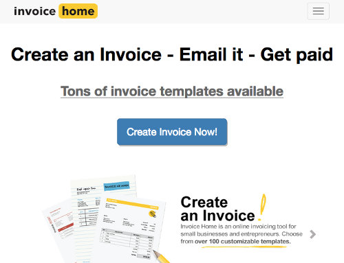 InvoiceHome screenshot
