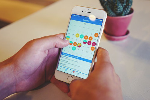 Planning the day using smartphone