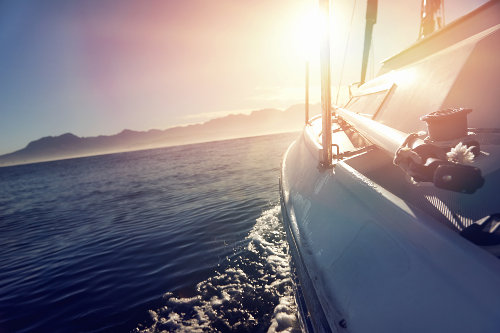 Boat sailing