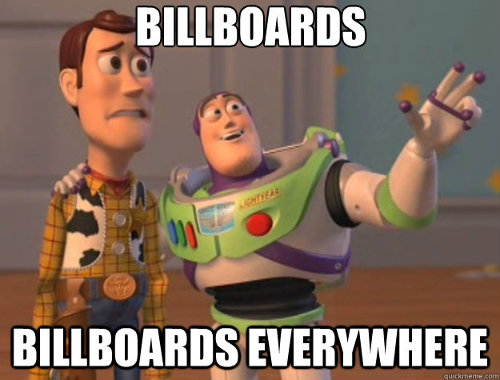 Billboards meme