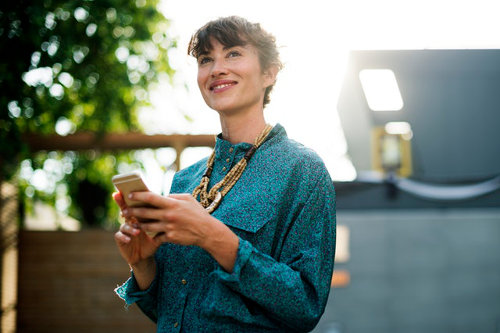 CEO running her business virtually