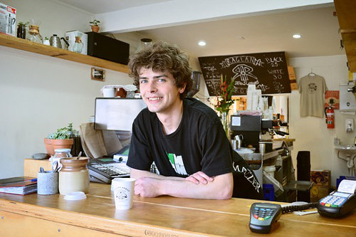 Local coffee shop owner