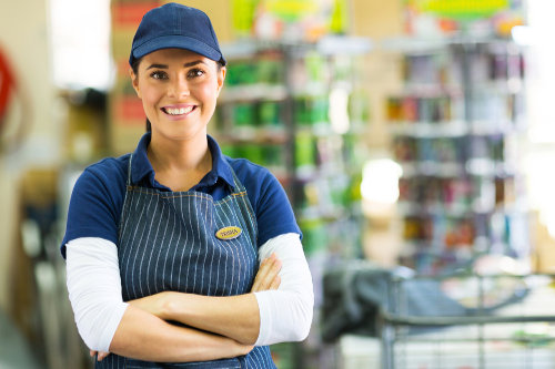 Hardware shop clerk