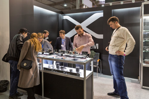 Tradeshow booth at a tech event