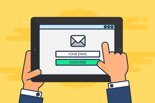 Subscribing to email subscription list