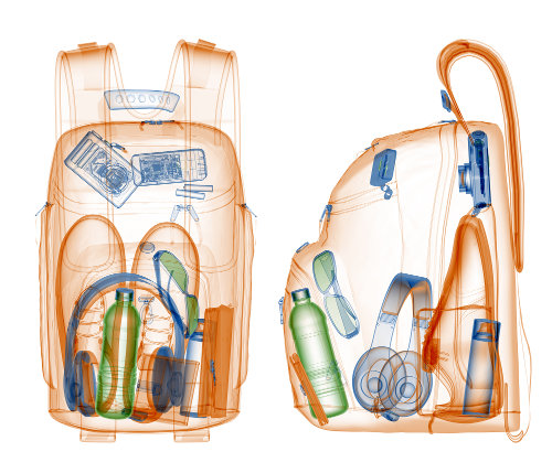 X-Ray scanned backpack