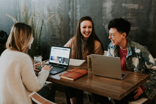 Meeting at a virtual office
